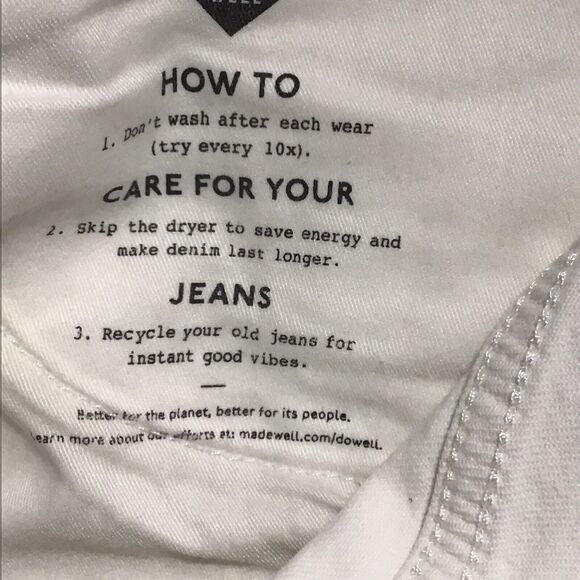 Madewell Womens 18W Plus Perfect Vintage Jean Tile White Raw Hem NWT - Picture 16 of 16